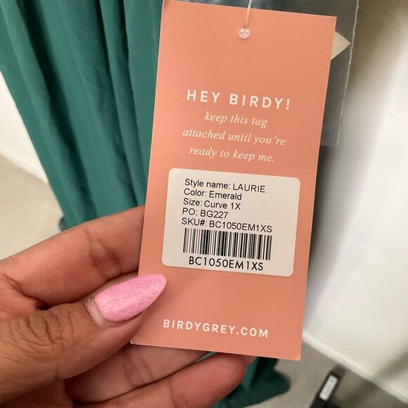 Birdy Grey Laurie Bridesmaid Dress in Emerald - Picture 6 of 8